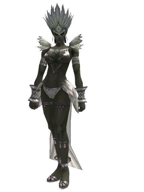 Carnival Circlet (?) on a female Orc mystic, front view