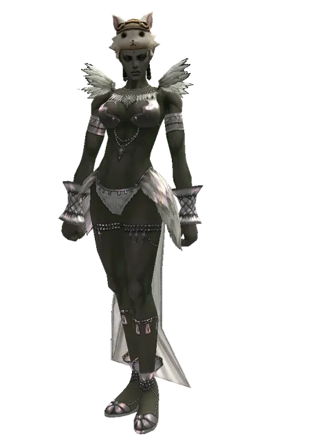 Cat the Cat Hat (?) on a female Orc mystic, front view