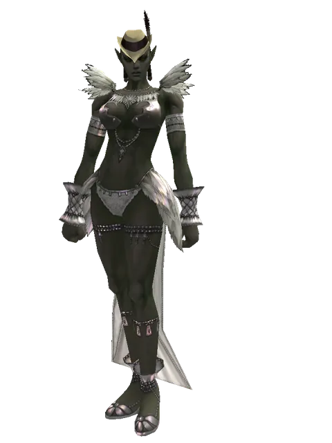 Dandy Cap (?) on a female Orc mystic, front view