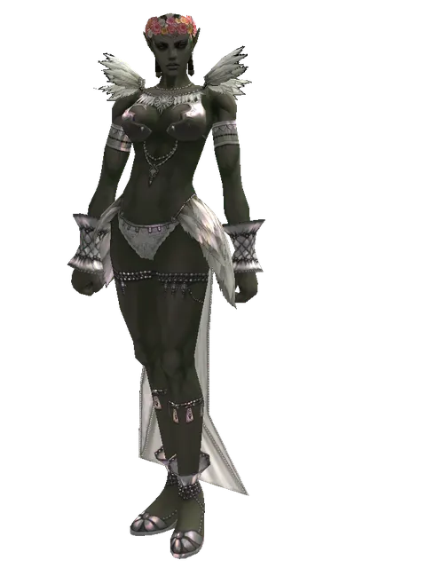 Diadem on a female Orc mystic, front view