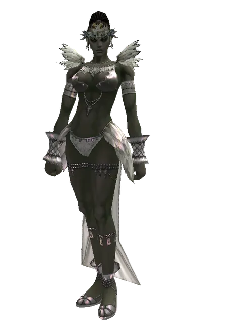 Element Circlet1 (?) on a female Orc mystic, front view