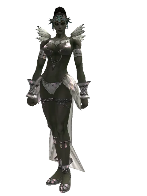 Element Circlet5 (?) on a female Orc mystic, front view