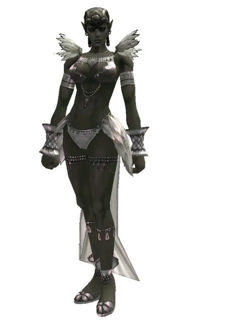 Improved Mining Hat (?) on a female Orc mystic, front view