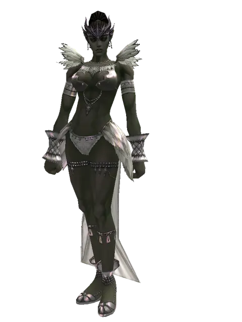 Iron Circlet on a female Orc mystic, front view