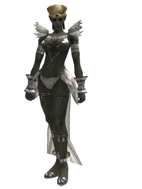 Jindo Hat (?) on a female Orc mystic, front view