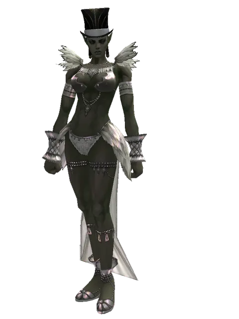 Magician's Hat (?) on a female Orc mystic, front view