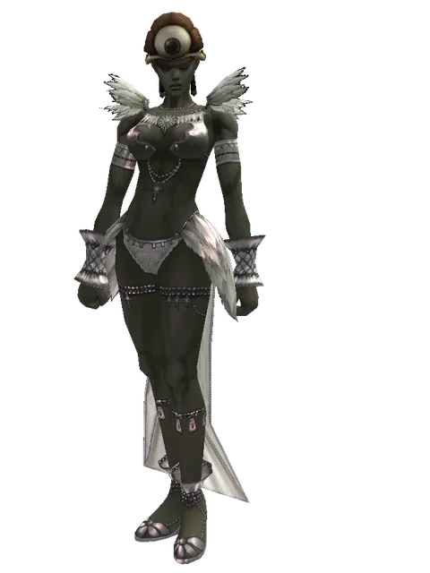 Monster Eye Hat - 30-day limited period on a female Orc mystic, front view