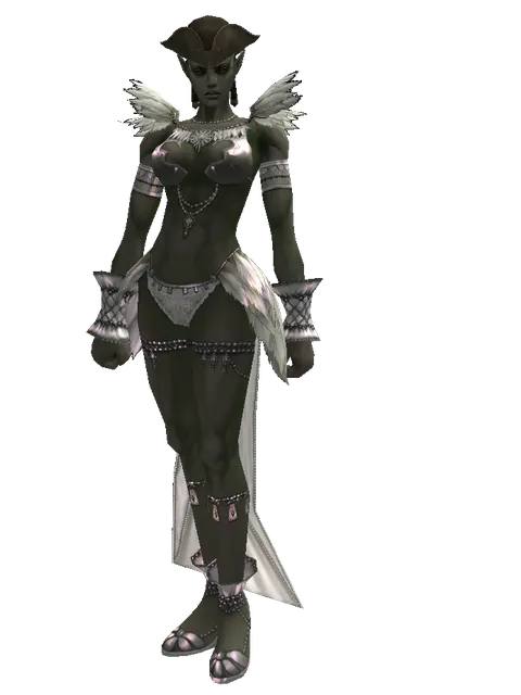 Pig Wrangler's Cap on a female Orc mystic, front view