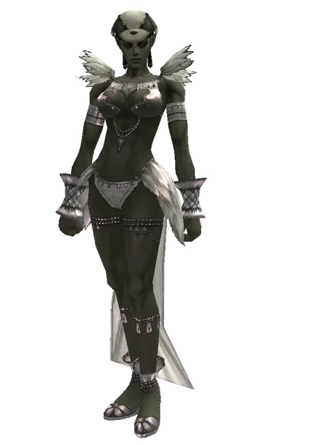 Sapsari Hat (?) on a female Orc mystic, front view