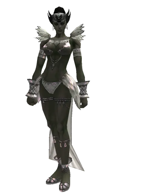 Schuttgart Circlet of Struggle (?) on a female Orc mystic, front view