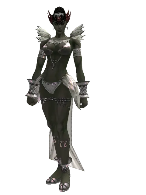 Oren Circlet of Struggle (?) on a female Orc mystic, front view