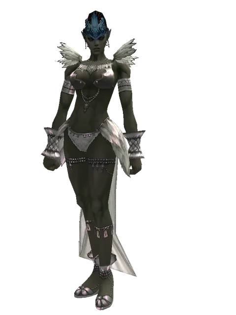 Innadril Circlet of Valor (?) on a female Orc mystic, front view
