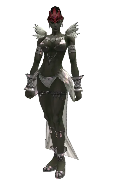 Dion Circlet of Valor (?) on a female Orc mystic, front view