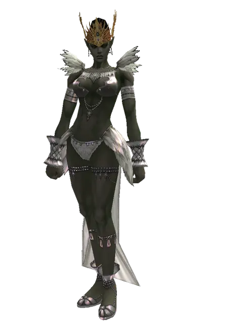 The Lord's Crown on a female Orc mystic, front view