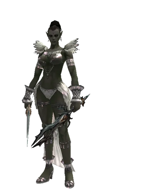 Dynasty Knife*Soul Seperator on a female Orc mystic, front view