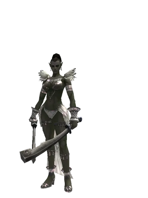 Crimson Sword*Crimson Sword on a female Orc mystic, front view