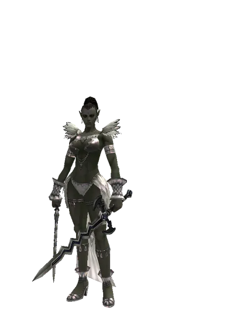 Stormbringer*Stormbringer on a female Orc mystic, front view