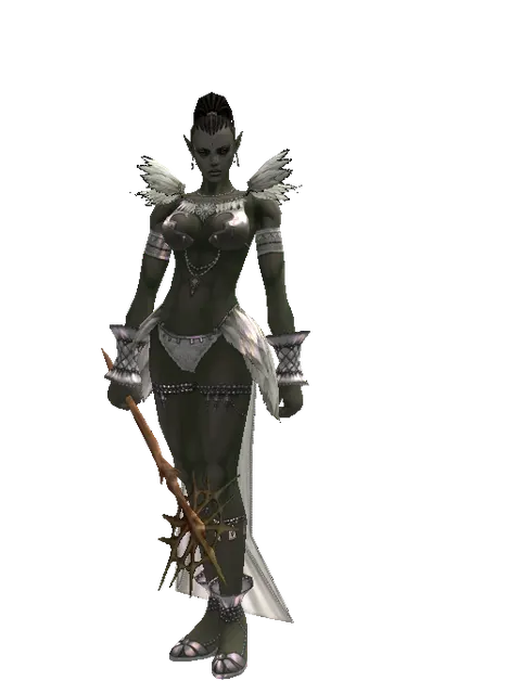 Branch of Life on a female Orc mystic, front view