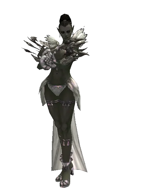 Arthro Nail on a female Orc mystic, front view