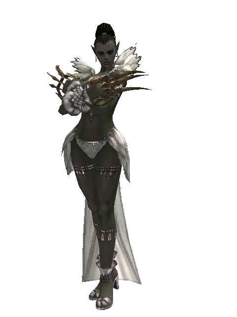 Bagh-Nakh on a female Orc mystic, front view