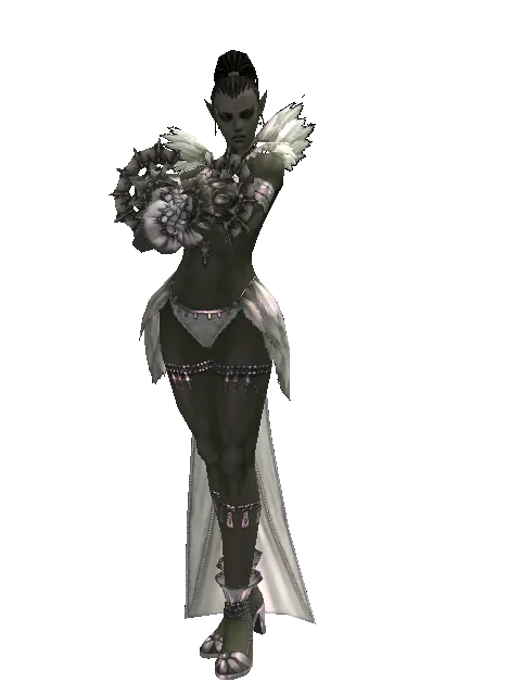 Bellion Cestus on a female Orc mystic, front view