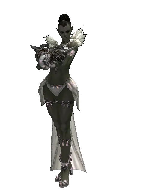 Great Pata on a female Orc mystic, front view