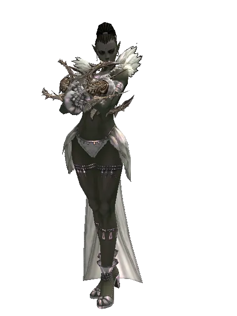 Infinity Fang on a female Orc mystic, front view
