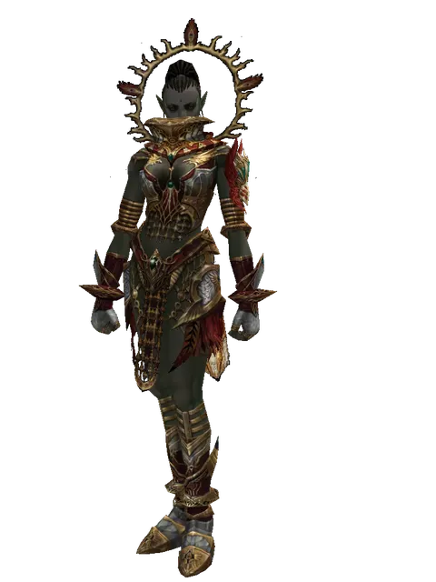 Dynasty Silver Satin [Enchanter] (robe) on a female Orc mystic, front view