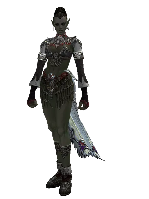 Tallum Set on a female Orc mystic, front view