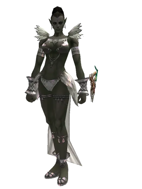 Arcana Sigil on a female Orc mystic, front view