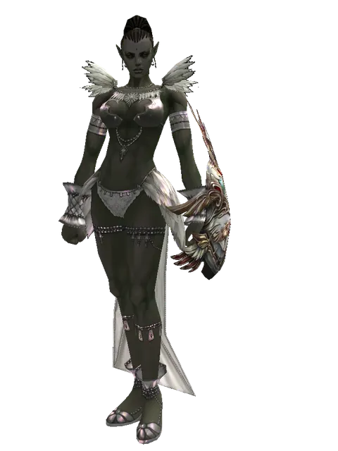 Dynasty Shield en Orco místico (mujer), vista frontal