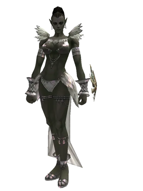Dynasty Sigil on a female Orc mystic, front view