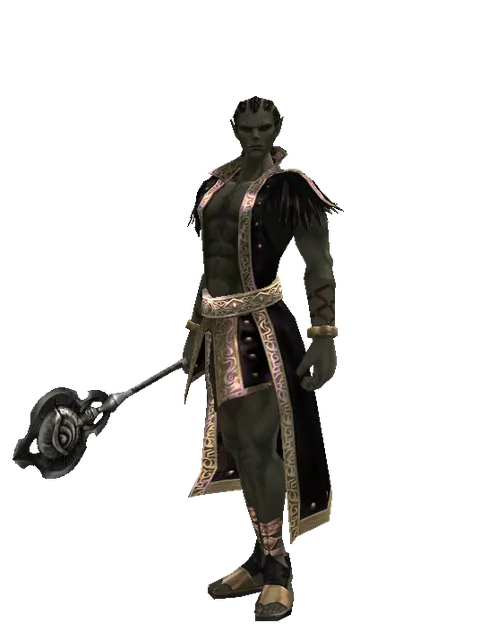 Bonebreaker on a male Orc mystic, front view