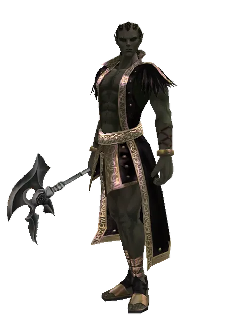 Skull Graver on a male Orc mystic, front view