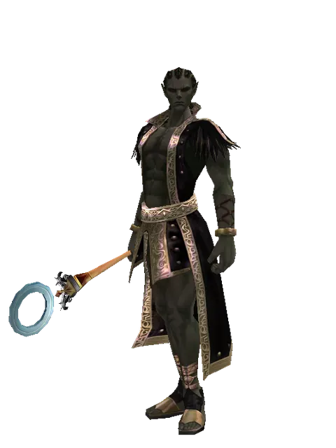 O Stick - 30-day limited period on a male Orc mystic, front view