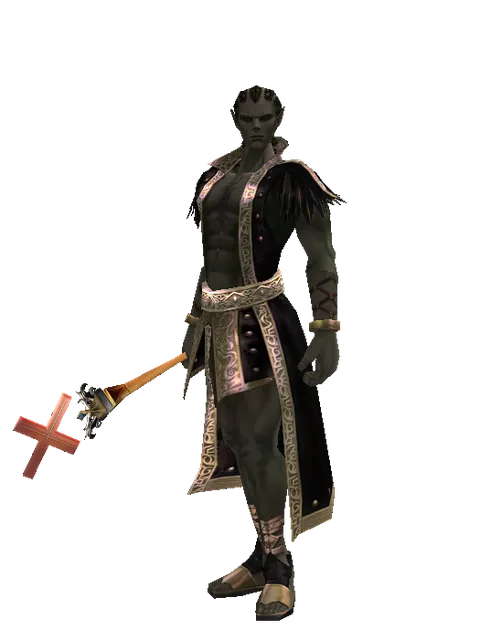 X Stick - 30-day limited period on a male Orc mystic, front view