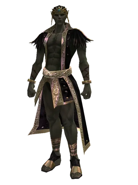 AE Karm on a male Orc mystic, front view