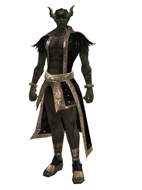 Antharas Slayer Circlet on a male Orc mystic, front view