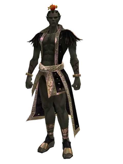 Apple Hat (?) on a male Orc mystic, front view