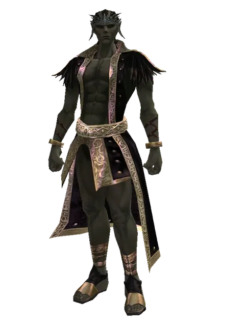 AR Karm on a male Orc mystic, front view