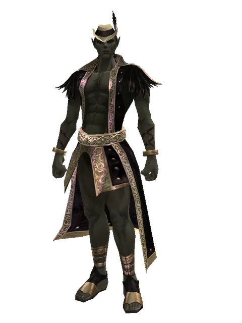 Dandy Cap (?) on a male Orc mystic, front view