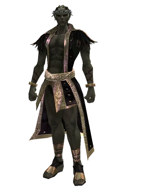 Element Circlet1 (?) on a male Orc mystic, front view