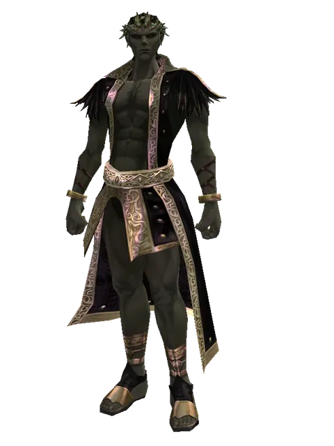 Element Circlet4 (?) on a male Orc mystic, front view