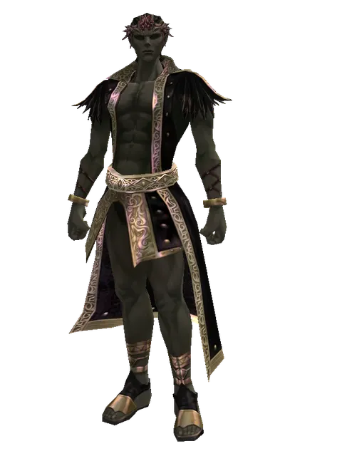 Element Circlet6 (?) on a male Orc mystic, front view