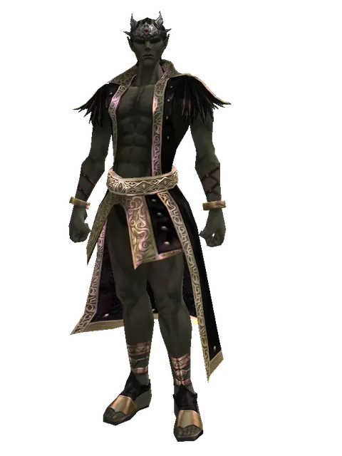Enchanter Circlet on a male Orc mystic, front view