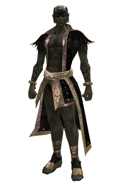 Improved Mining Hat (?) on a male Orc mystic, front view