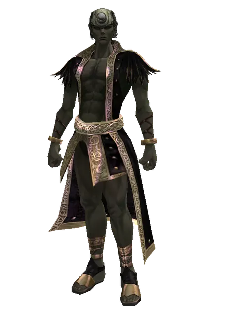 Mining Hat (?) on a male Orc mystic, front view