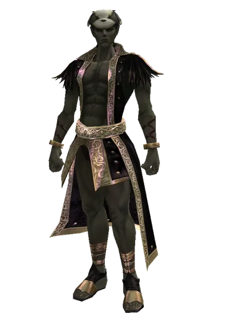 Sapsari Hat (?) on a male Orc mystic, front view