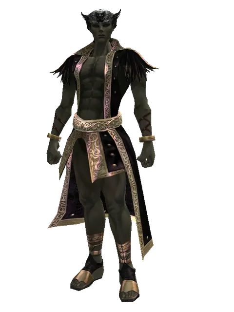 Schuttgart Circlet of Struggle (?) on a male Orc mystic, front view