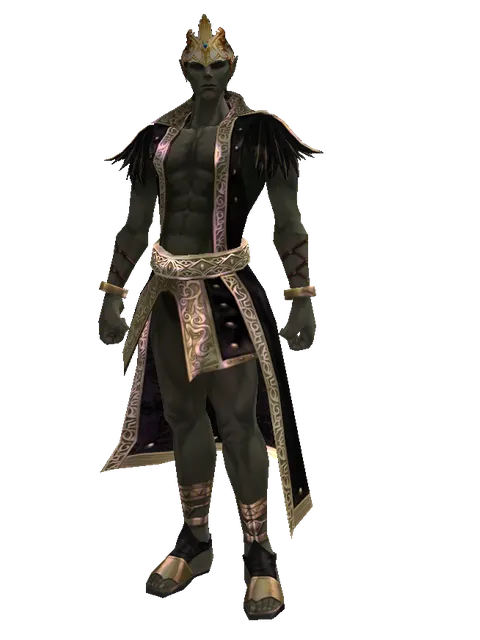 Aden Circlet of Valor (?) on a male Orc mystic, front view